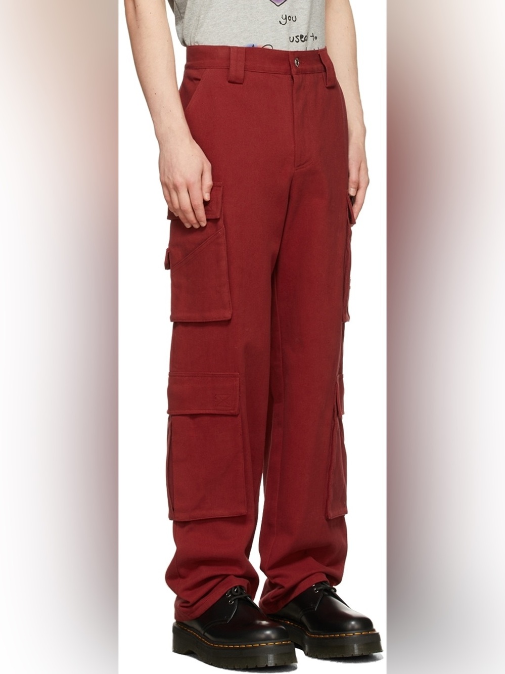 HEAVEN by Marc Jacobs Burgundy Bordeaux Cargo Pants Y2K **See Description**